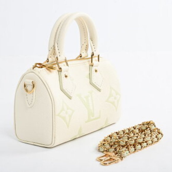 Louis Vuitton Nano Speedy shoulder bag White - Picture 2 of 9